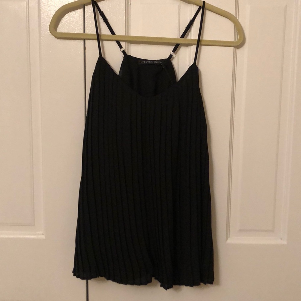 Pleated tank top